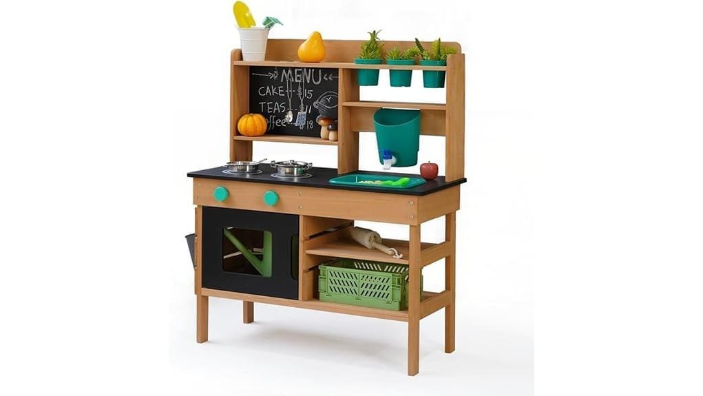 outdoor wooden kids mud kitchen