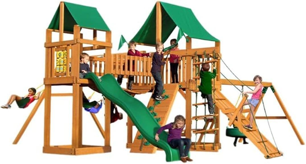 pioneer peak wooden swingset
