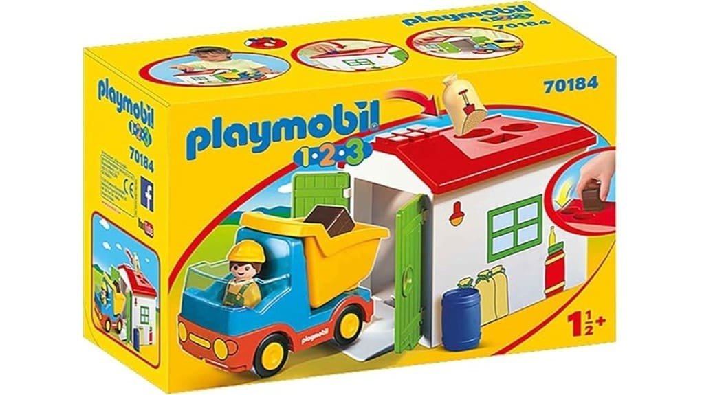 playmobil 1 2 3 construction garage