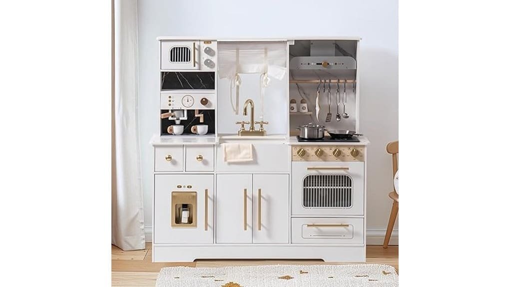 pretend wooden play kitchen