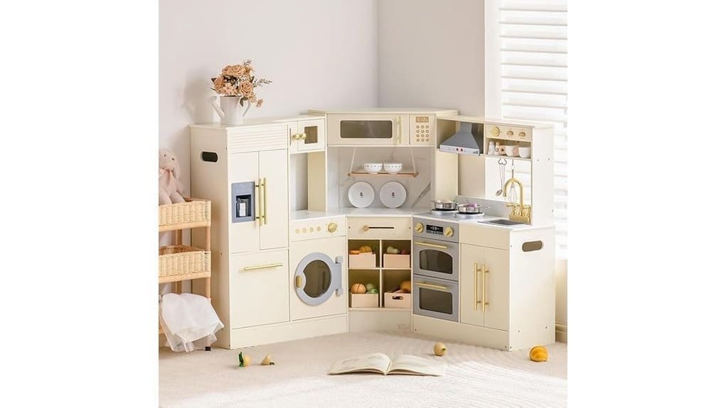 realistic kids wooden kitchen