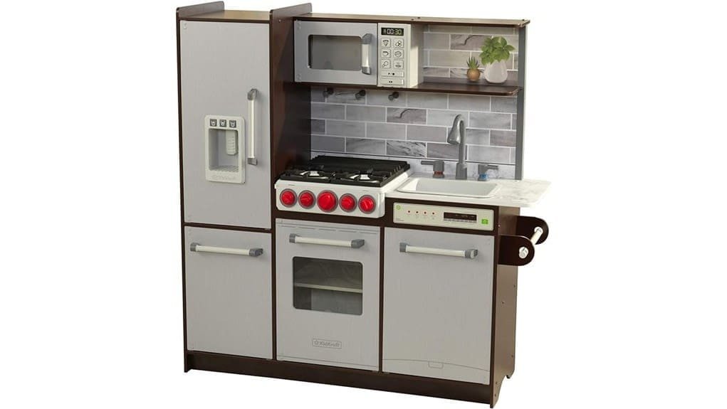 realistic wooden espresso kitchen