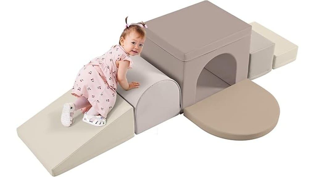 soft foam toddler climbing tunnel