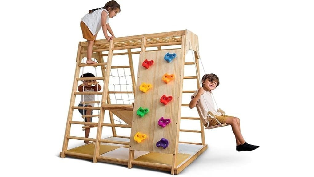 soft neutral toddler jungle gym