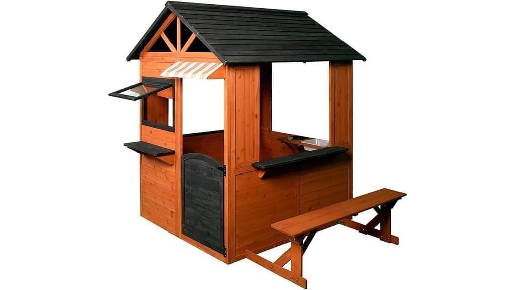 spacious durable backyard kids playhouse