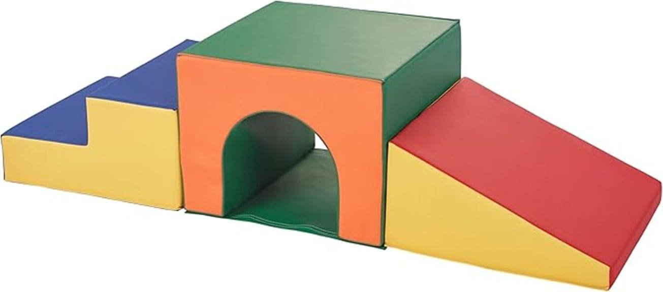 steep multi level climbing structure