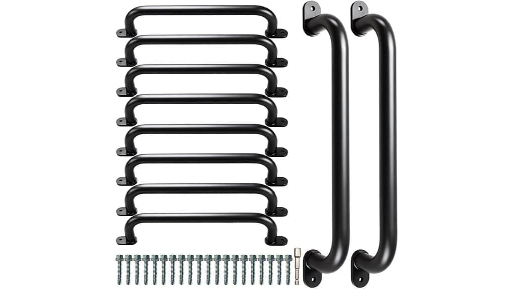 ten 17 metal safety handles