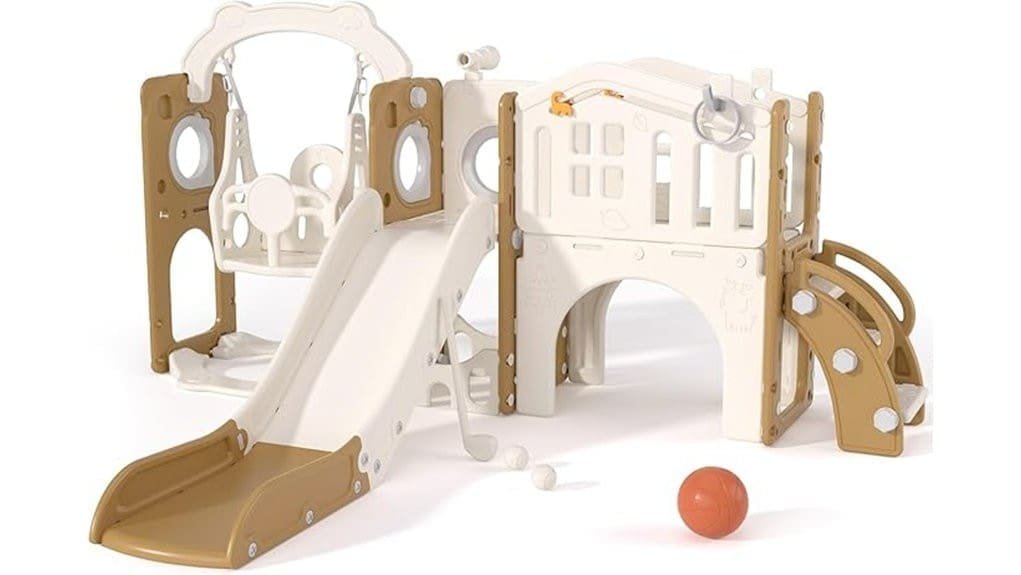 toddler swing slide climber set