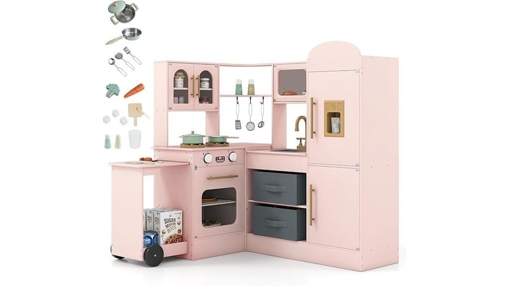 toy kitchen with accessories