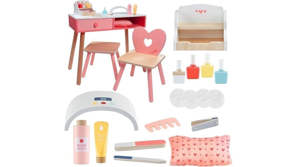 toy wooden salon set