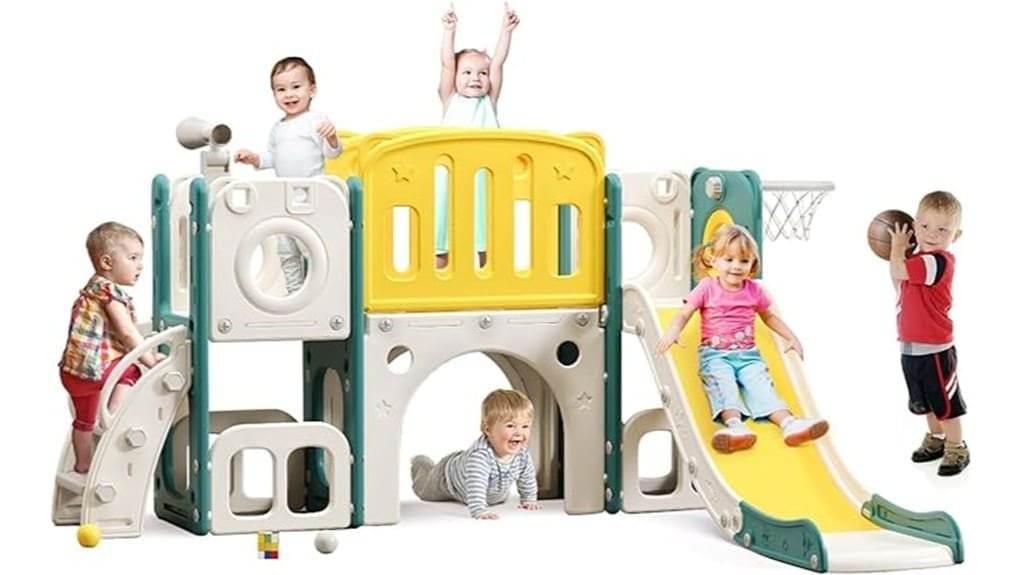 upgraded 8 in 1 toddler slide