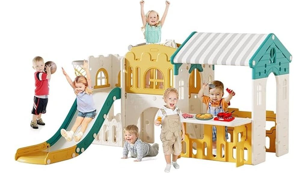 versatile 10 in 1 outdoor playhouse