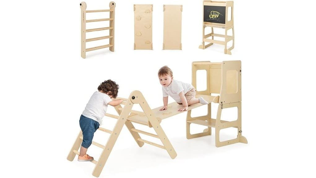 versatile 8 in 1 pikler triangle