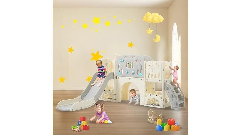 versatile compact toddler indoor slide