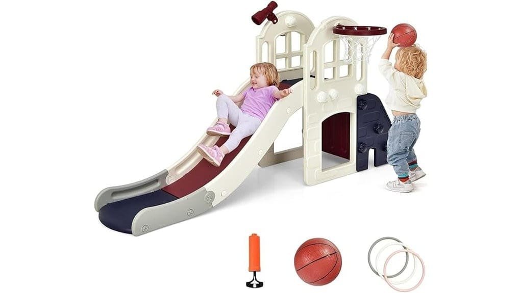 versatile multi feature toddler slide