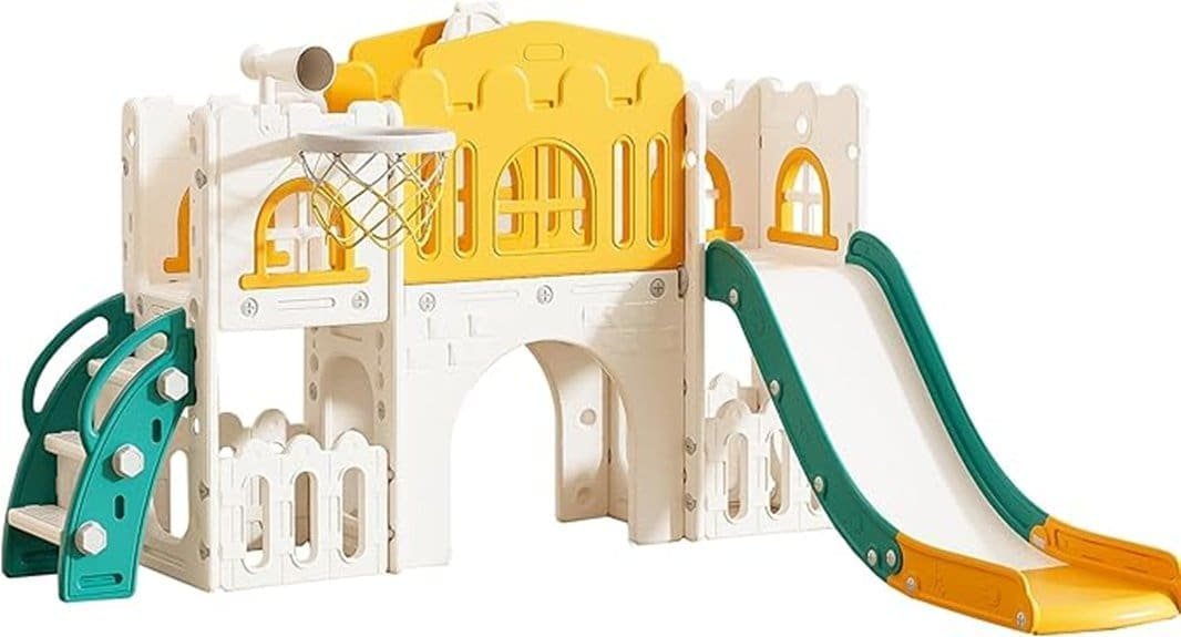 versatile toddler slide with features
