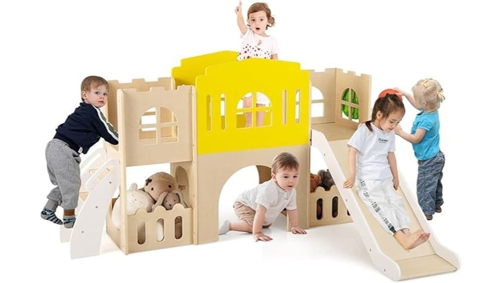 wooden 7 in 1 toddler slide