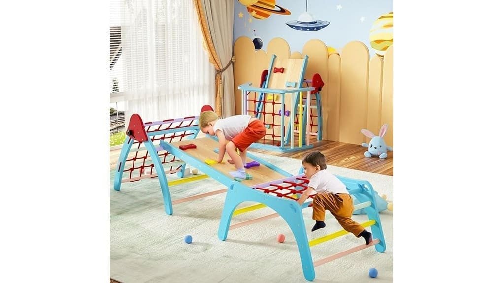 wooden adjustable climbing triangle