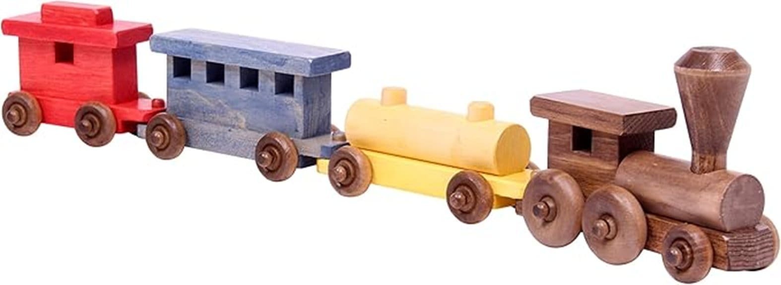 wooden amish train set