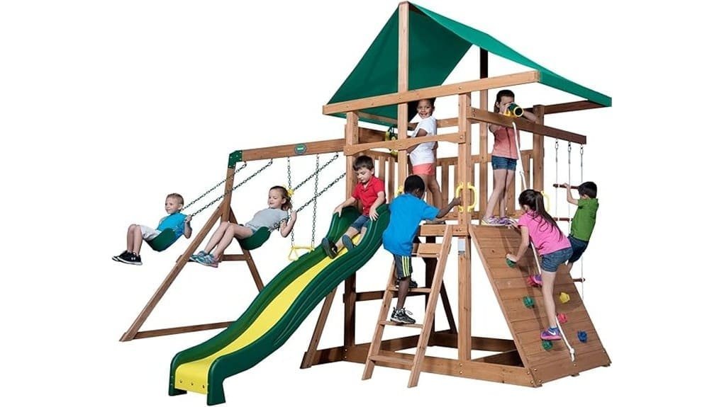 wooden backyard mount mckinley swing