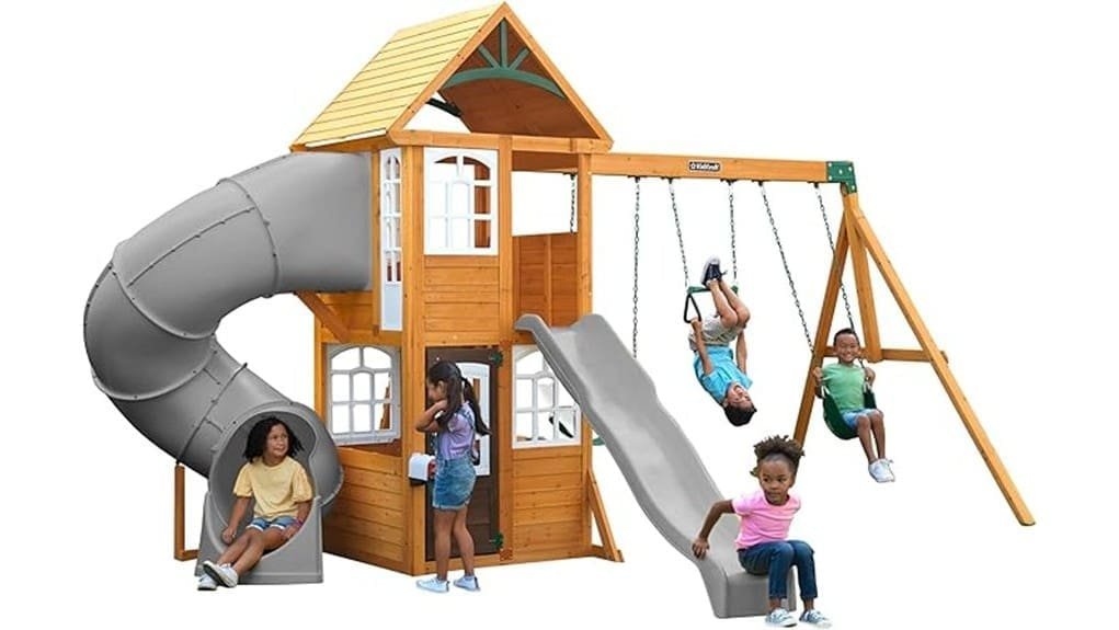 wooden backyard playset review