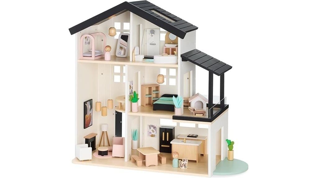 wooden dollhouse playset review