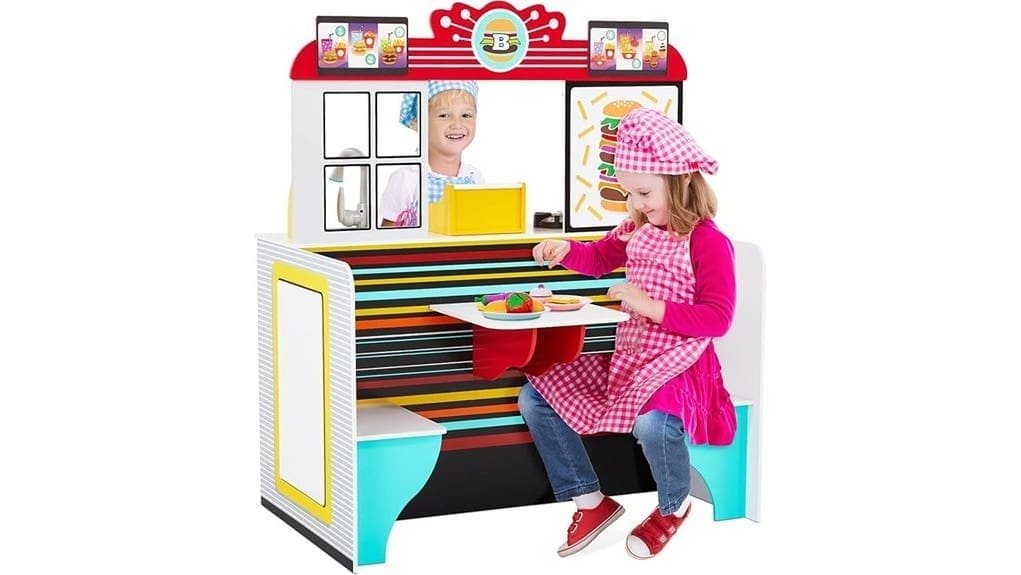 wooden double sided playset