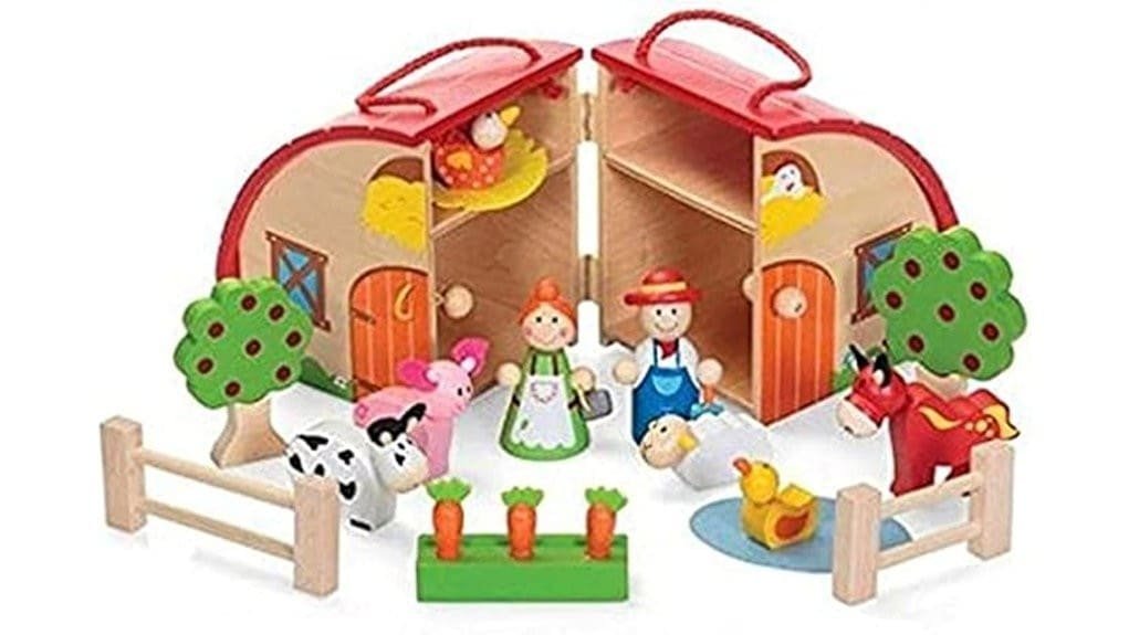 wooden farm playset review