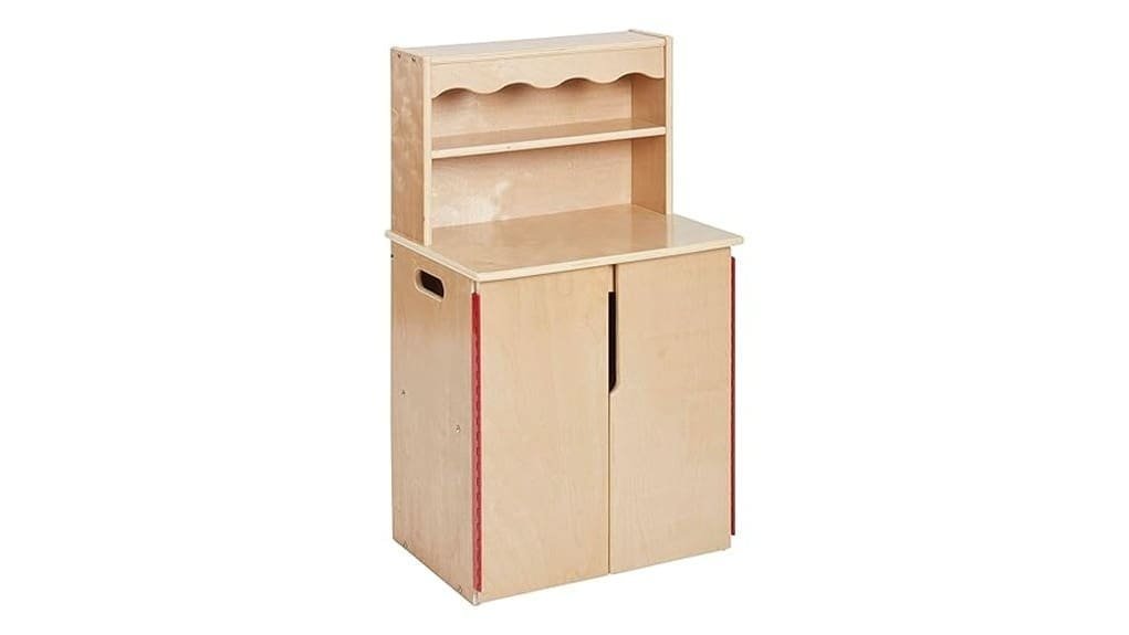 wooden kids kitchen cupboard