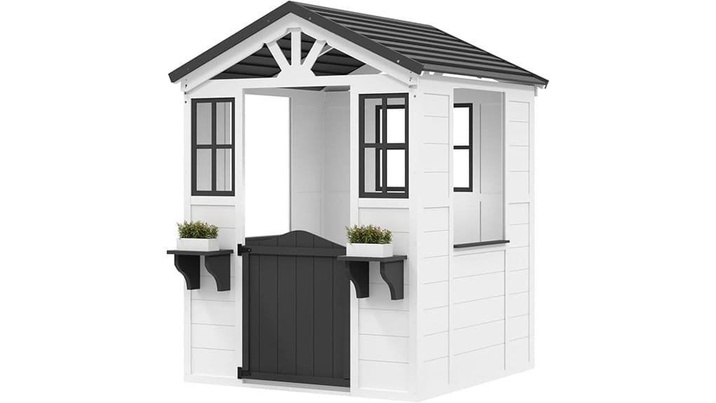 wooden kids playhouse kitchen