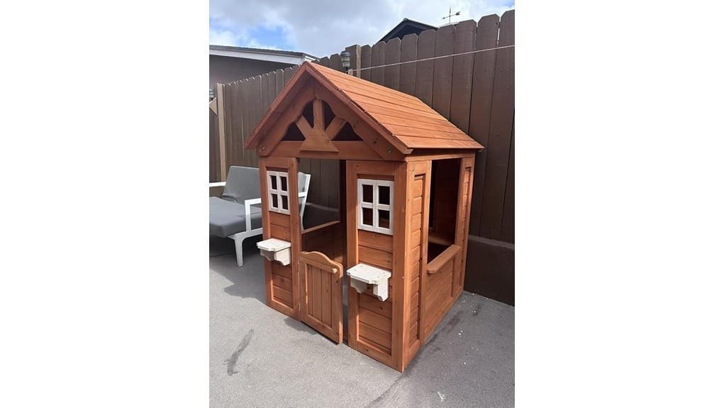 wooden playhouse for kids