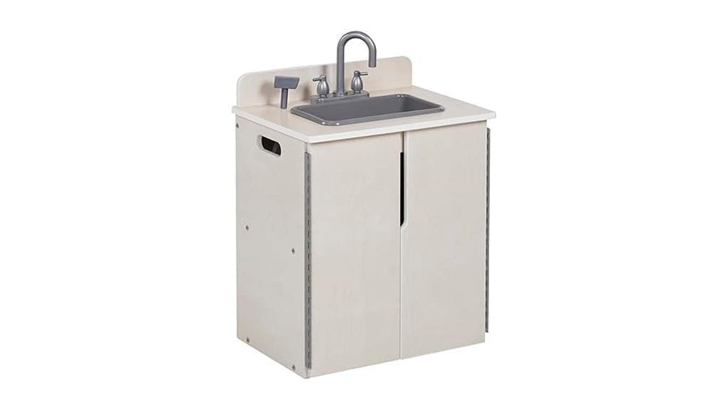 wooden pretend play sink