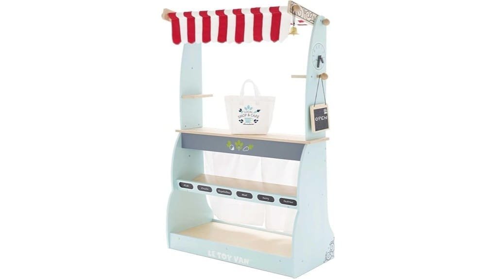 wooden reversible grocery cafe play