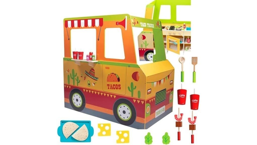 wooden taco truck playset