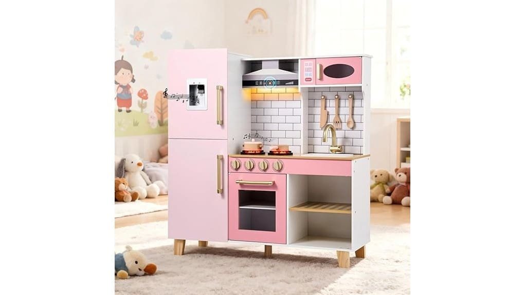 wooden toddler kitchen playset
