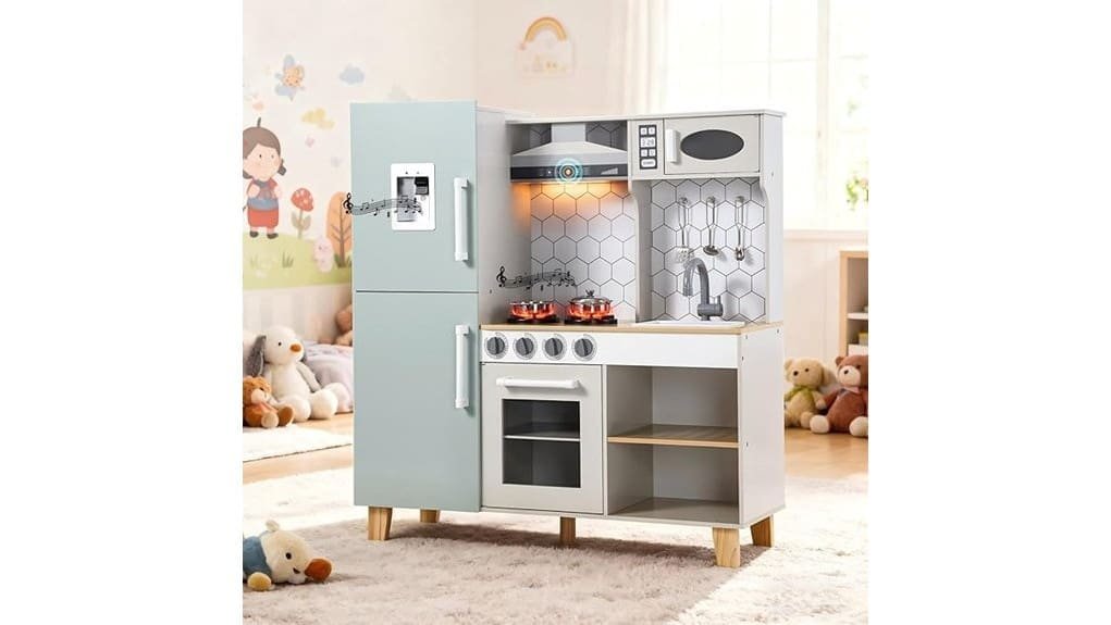 wooden toddler kitchen playset