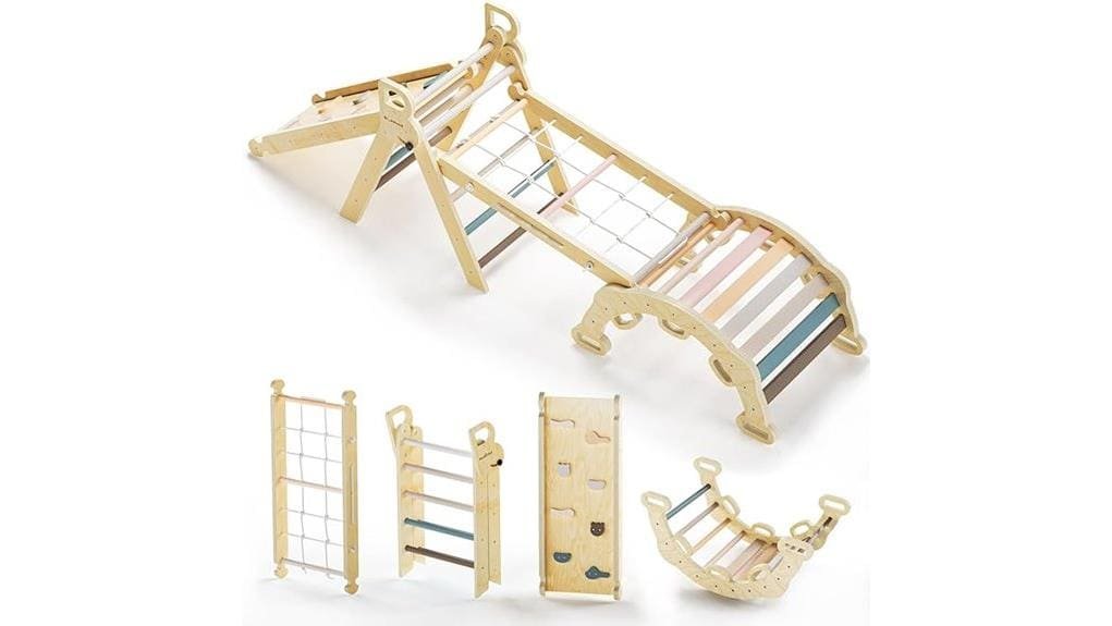 adjustable montessori inspired climbing triangle