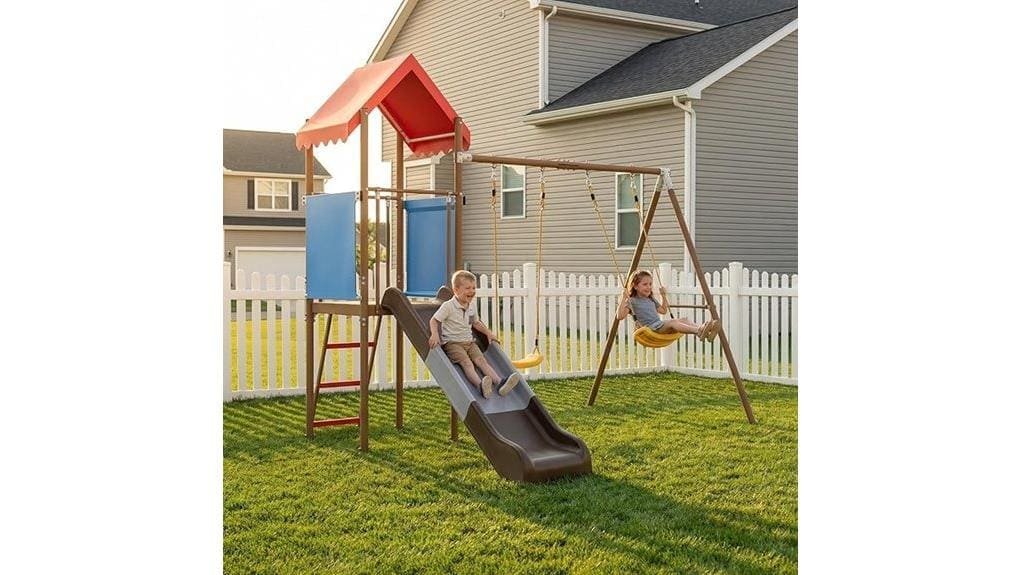 backyard playset with swings backyard playset with swings