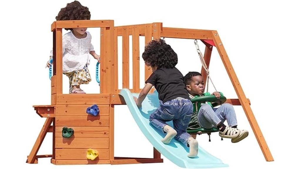 dolphin themed five in one toddler swing