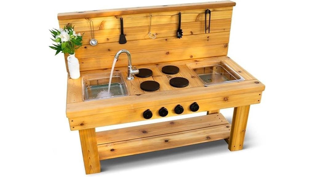durable cedar outdoor playset