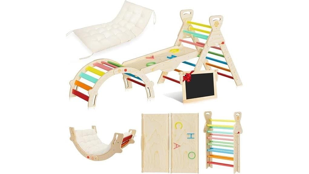 foldable pikler triangle set