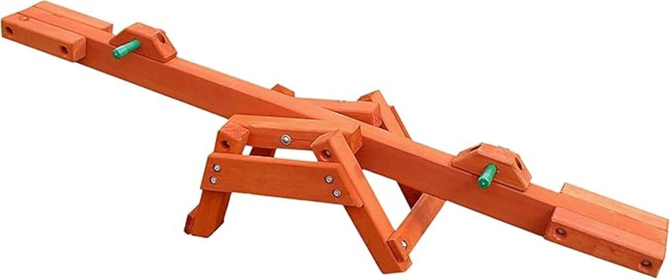 gorilla cedar wooden seesaw