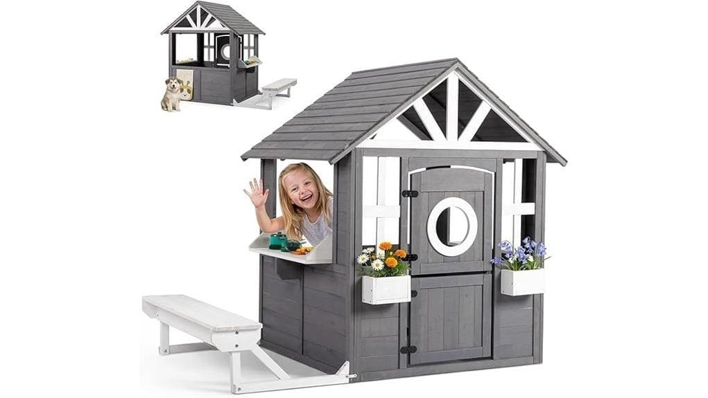 kids playhouse with dogdoor
