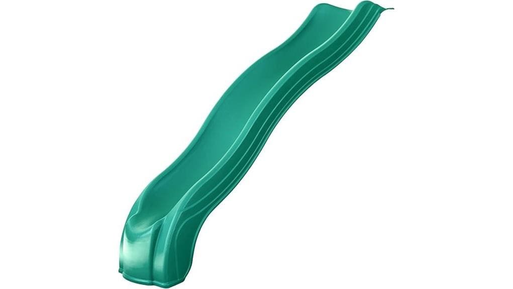 large backyard wavy slide