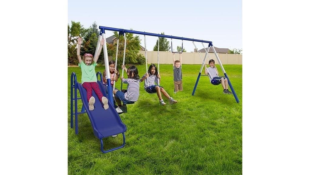 metal backyard swing set
