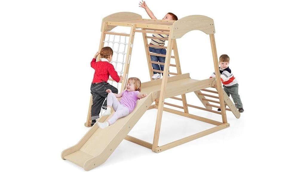montessori inspired indoor jungle gym