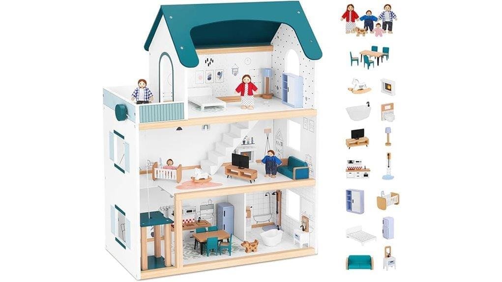 oook wooden dollhouse elevator