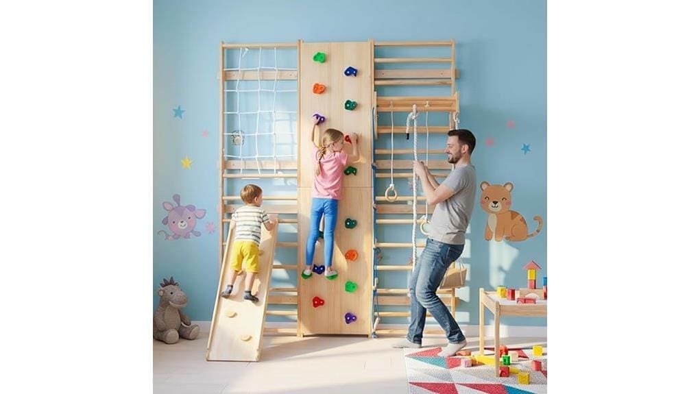 sturdy multifunctional home climbing frame
