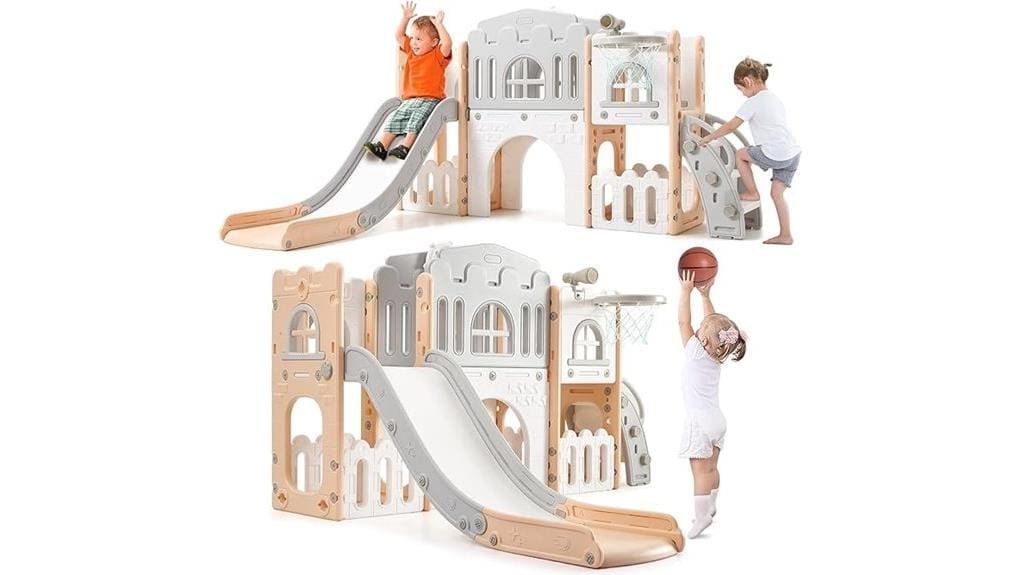 toddler 8 in 1 slide playset