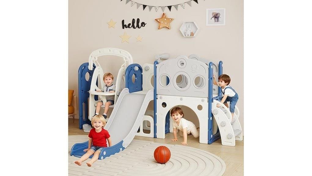 toddler slide with swing